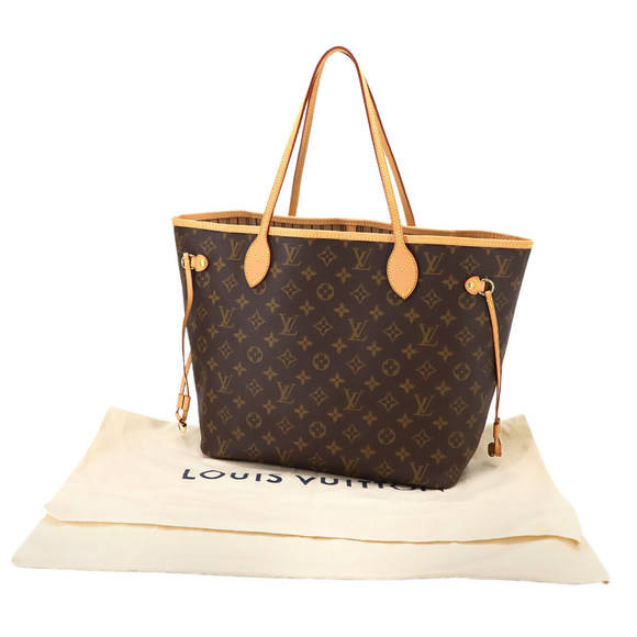 Louis Vuitton Monogram Neverfull MM Tote Bag, Brown/Beige, M40995, RFID, Gold... - Picture 2 of 8